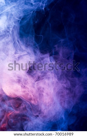 Background with creative smoke