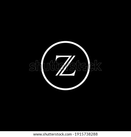 Z Unique abstract modern geometric vector  logo design     
