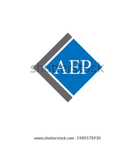 AEP letter logo design on white background. AEP creative initials letter logo concept.