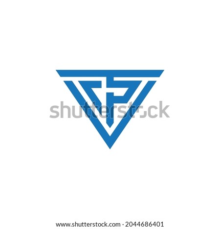 TPV Unique abstract geometric vector logo design