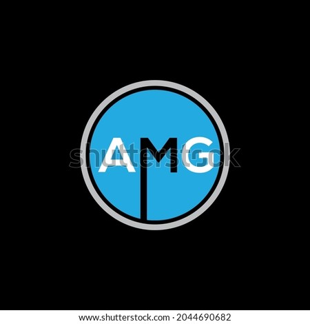 AMG Unique abstract geometric vector logo design