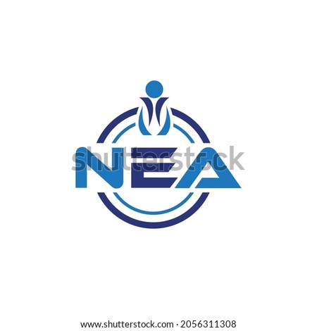 NEA Unique abstract geometric vector logo design