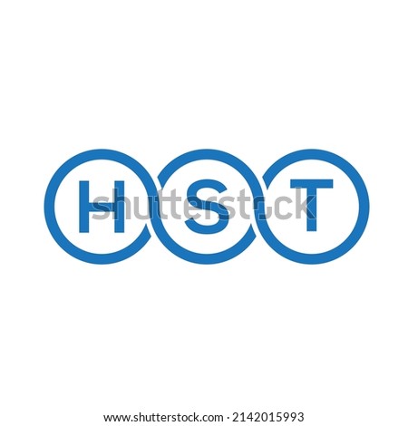HST letter logo design on white background. HST creative initials letter logo concept. HST letter design.
