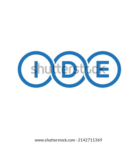IDE letter logo design on white background. IDE creative initials letter logo concept. IDE letter design.
 Сток-фото © 
