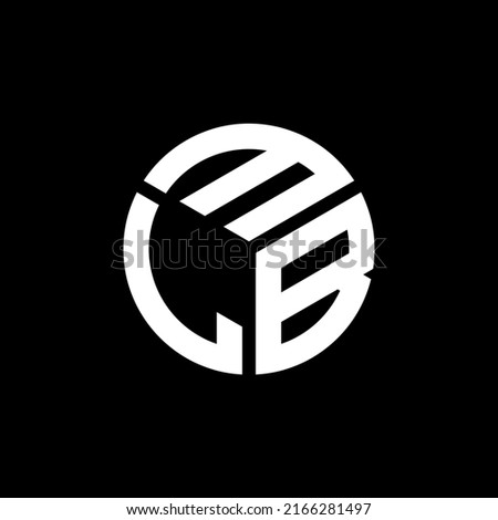 MLB letter logo design on black background. MLB creative initials letter logo concept. MLB letter design.
