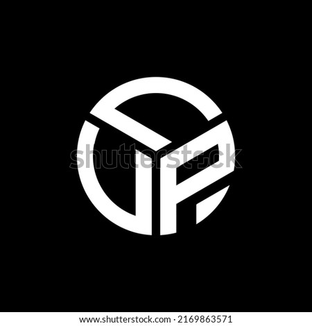 LUP letter logo design on black background. LUP creative initials letter logo concept. LUP letter design.
 Zdjęcia stock © 