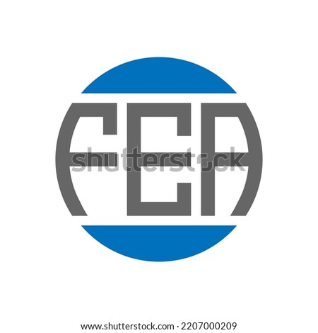 FEA letter logo design on white background. FEA creative initials circle logo concept. FEA letter design.