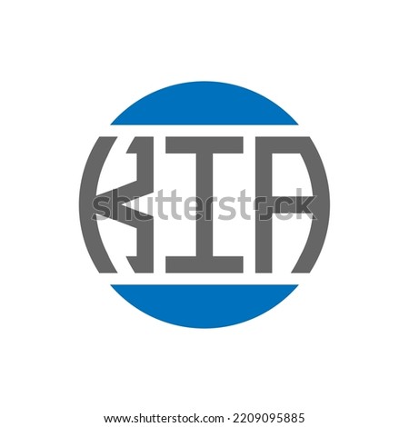 KIA letter logo design on white background. KIA creative initials circle logo concept. KIA letter design.