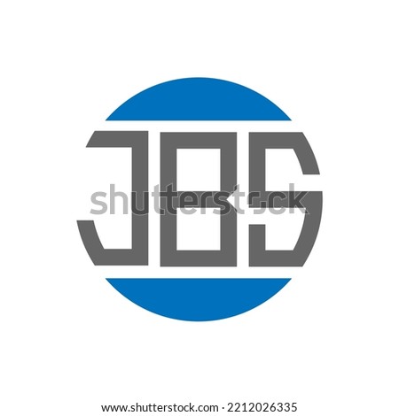 JBS letter logo design on white background. JBS creative initials circle logo concept. JBS letter design.