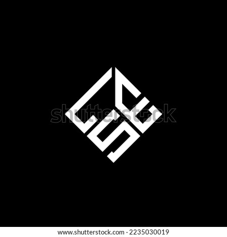 LSE letter logo design on black background. LSE creative initials letter logo concept. LSE letter design.
