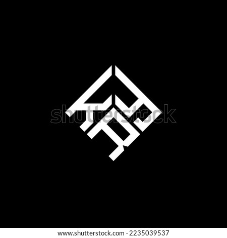 KRY letter logo design on black background. KRY creative initials letter logo concept. KRY letter design.
