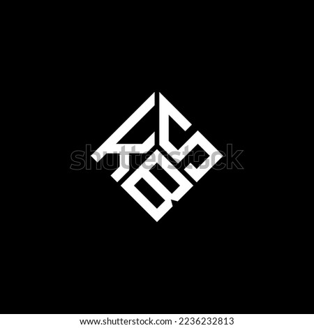KBS letter logo design on black background. KBS creative initials letter logo concept. KBS letter design.
