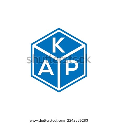KAP letter logo design on black background. KAP creative initials letter logo concept. KAP letter design.
