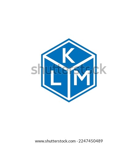 KLM letter logo design on black background. KLM creative initials letter logo concept. KLM letter design.
