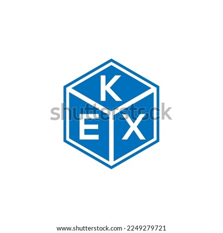KEX letter logo design on black background. KEX creative initials letter logo concept. KEX letter design.
