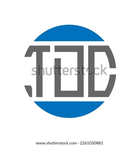 TDC letter logo design on white background. TDC creative initials circle logo concept. TDC letter design.