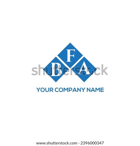 BFA letter logo design on BLACK background. BFA creative initials letter logo concept. BFA letter design.
