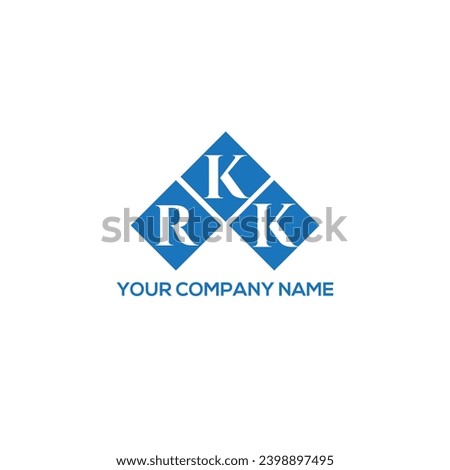 RKK letter logo design on WHITE background. RKK creative initials letter logo concept. RKK letter design.
