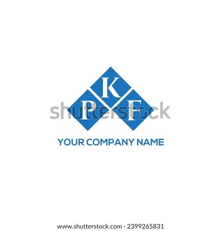 KPF letter logo design on WHITE background. KPF creative initials letter logo concept. KPF letter design.
