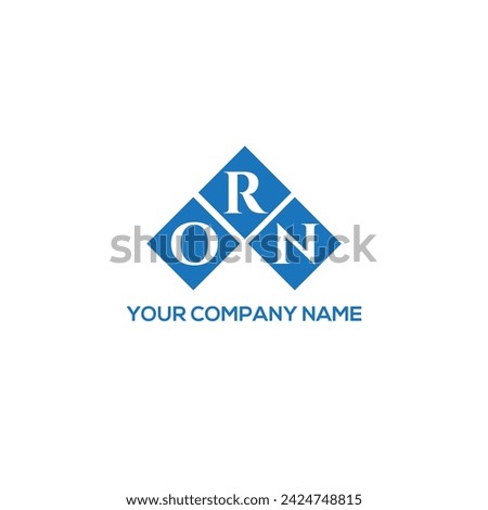 ORN letter logo design on white background. ORN creative initials letter logo concept. ORN letter design.
