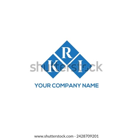 KRI letter logo design on white background. KRI creative initials letter logo concept. KRI letter design.
