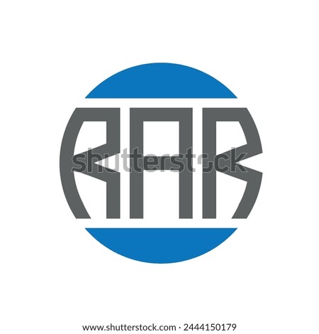 RAR letter logo design on white background. RAR creative initials circle logo concept. RAR letter design.
