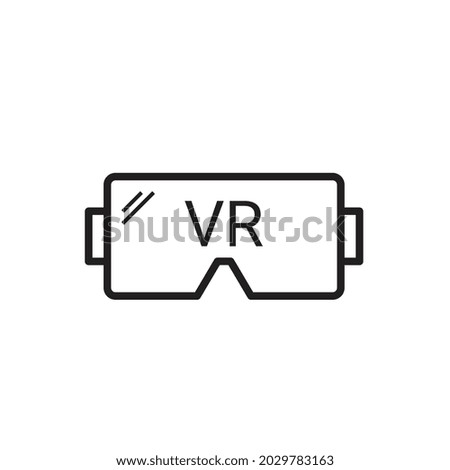 Virtual Reality Googles Line icon for business website,apps, and many more