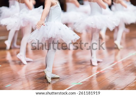 The beauty of the legs of  ballerina girls.