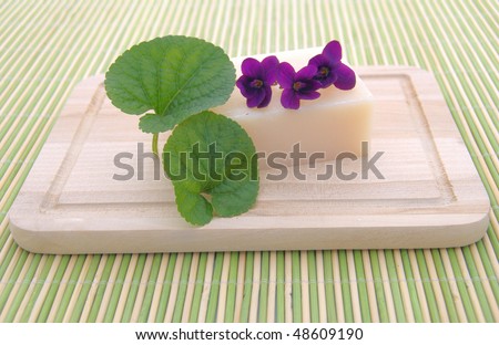 soap scented with flowers