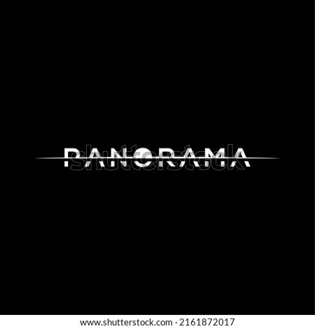 simple design panorama wordmark logo ideas