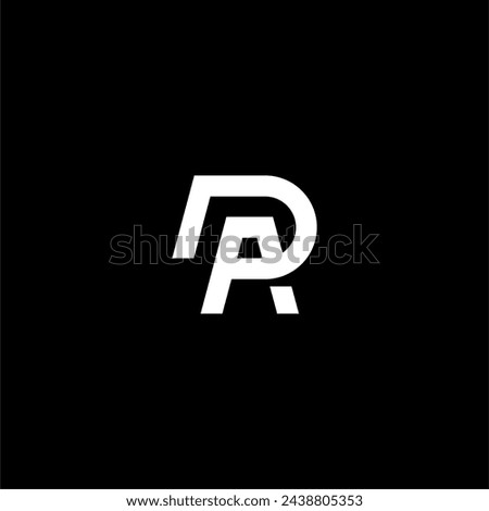 letter PA or AP logo concept vector
