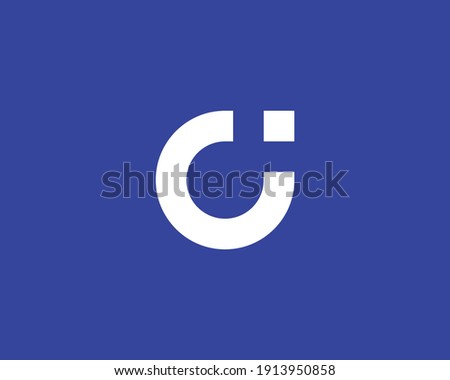 letter ci and ic logo design vector template