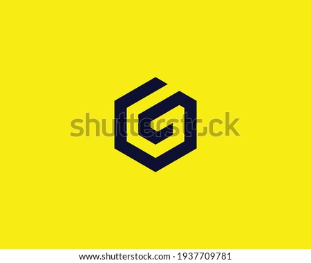 letter gg and g logo design vector template