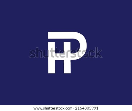 PH HP logo design vector template