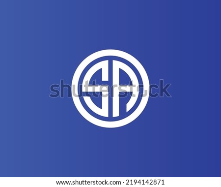 SA logo design vector template Stok fotoğraf © 