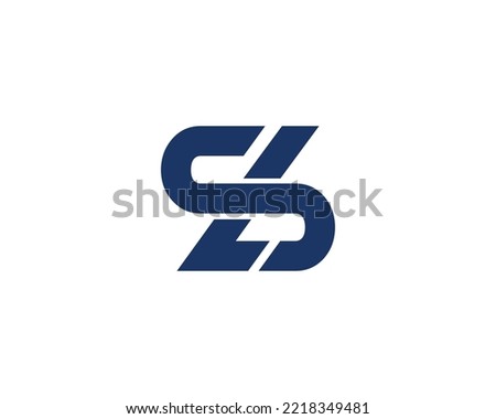 LS SL logo design vector template