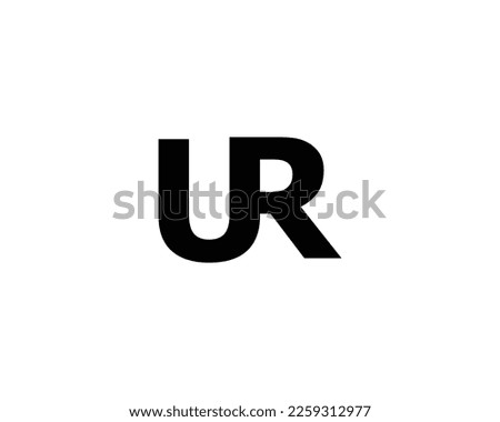 UR logo design vector template