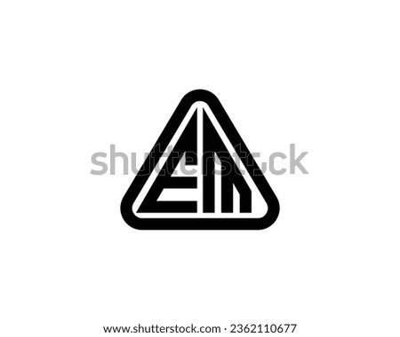 EM logo design vector template