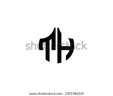 TH logo design vector template