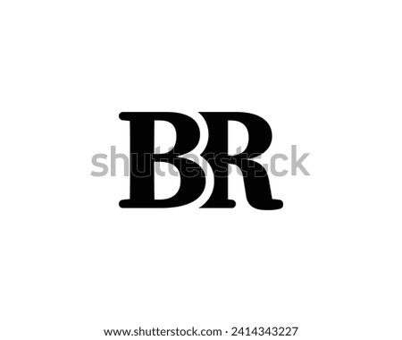 BR LOGO DESIGN VECTOR TEMPLATE