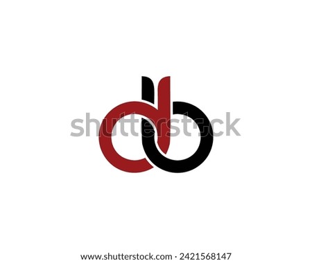 DB BD Logo design vector template