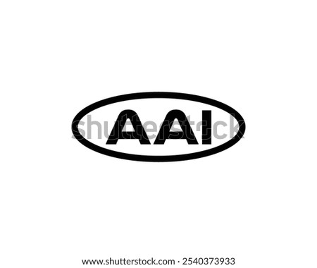 AAI logo design vector template. AAI