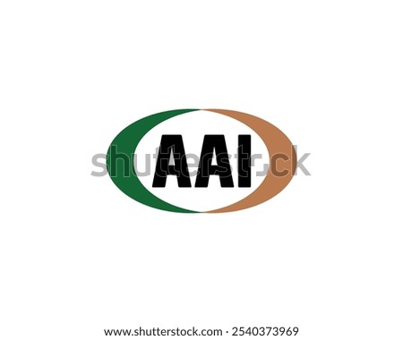 AAI logo design vector template. AAI