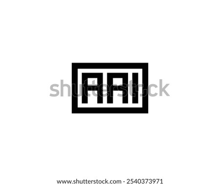 AAI logo design vector template. AAI