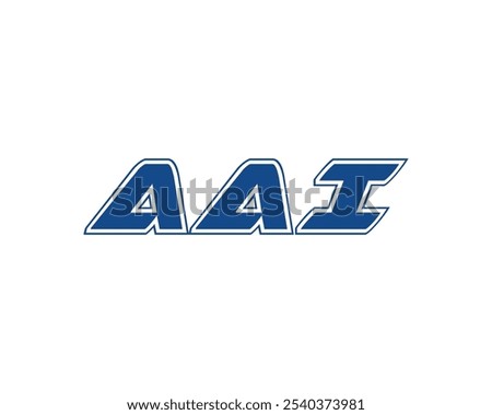 AAI logo design vector template. AAI