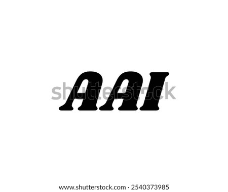 AAI logo design vector template. AAI