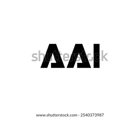 AAI logo design vector template. AAI