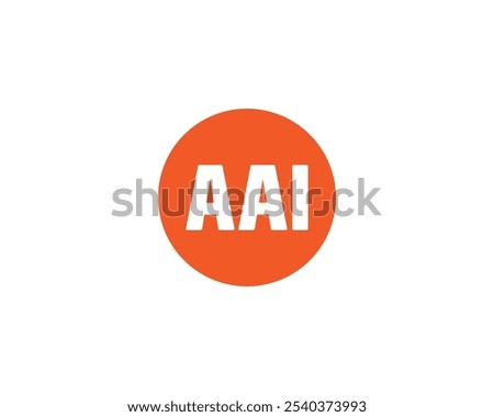 AAI logo design vector template. AAI