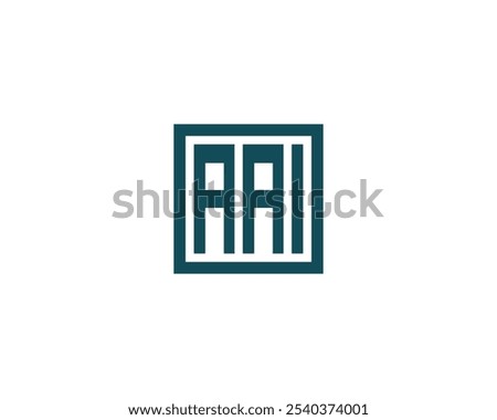 AAI logo design vector template. AAI