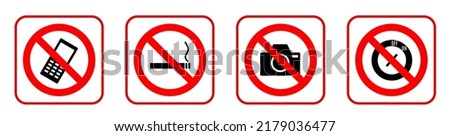 Warning sign for gas and petroleum industrial.Hazard prevention sign form any accumulate accident.Do not smoking, mobile phone, take picture, and turn off machine